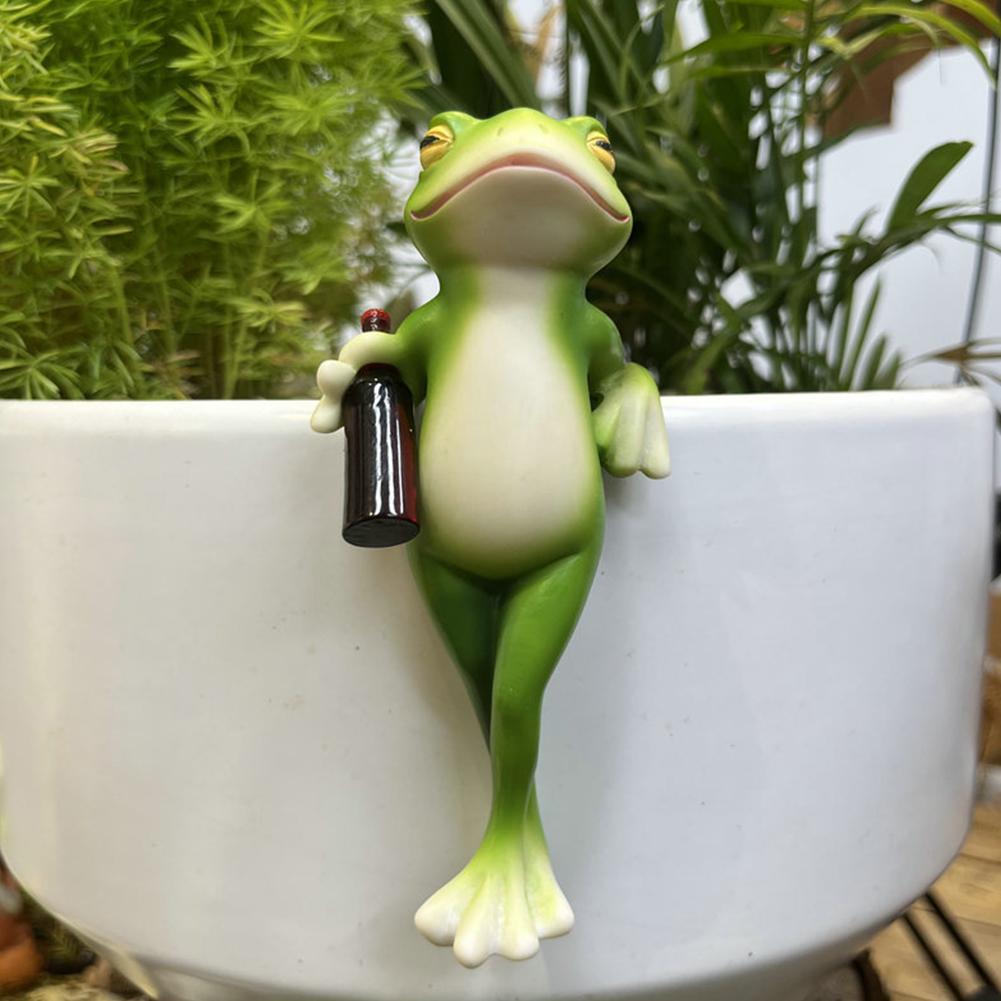 Resin Frog Statue Bonsai Acces - Bonsai Garden With Pond のレビューと価格