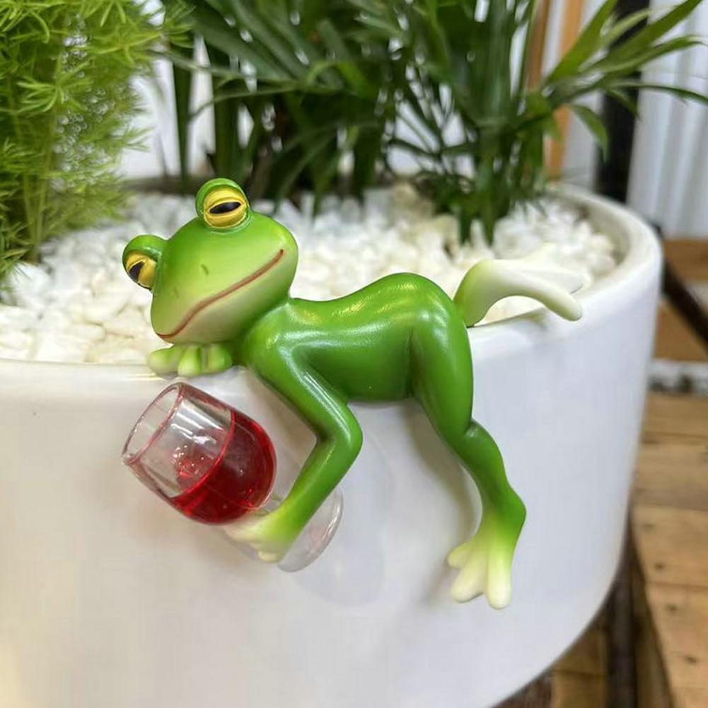 Resin Frog Statue Bonsai Acces - Bonsai Garden With Pond のレビューと価格