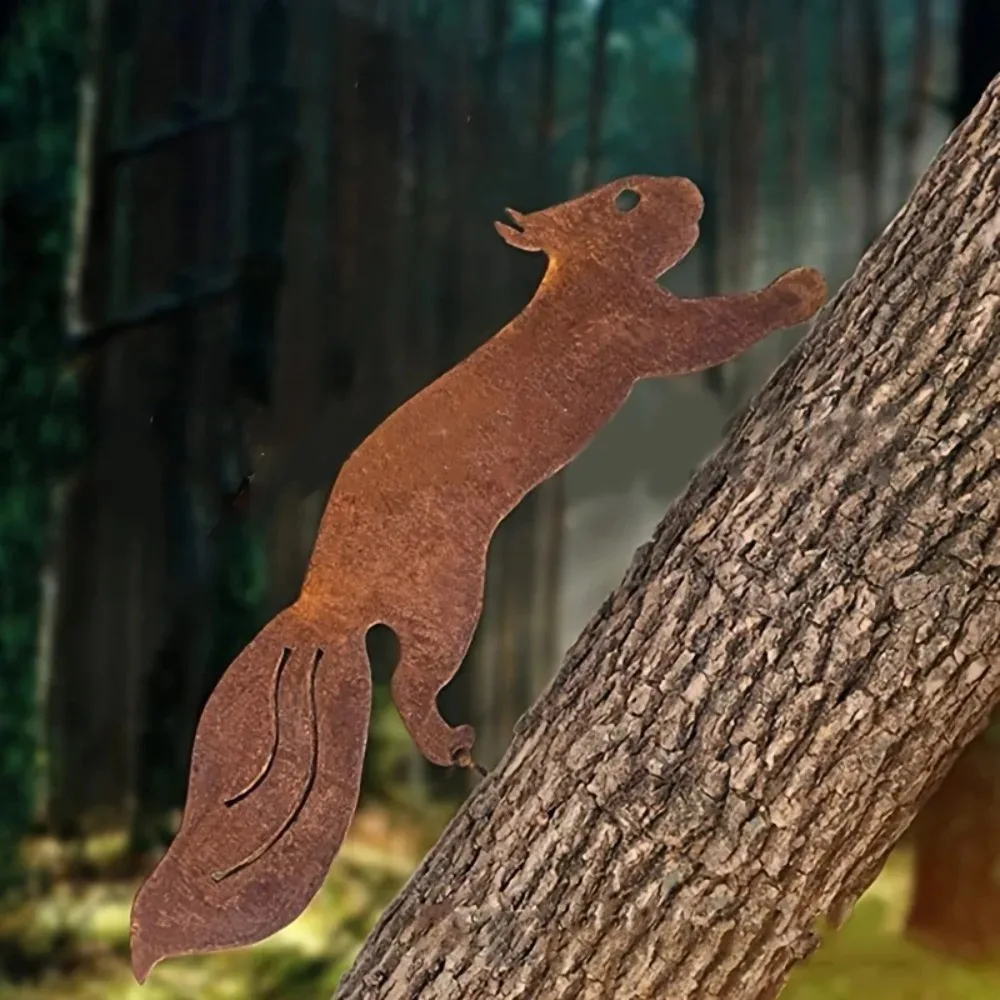 Creative Metal Squirrel Silhou - Bonsai Garden Tree のレビューと価格