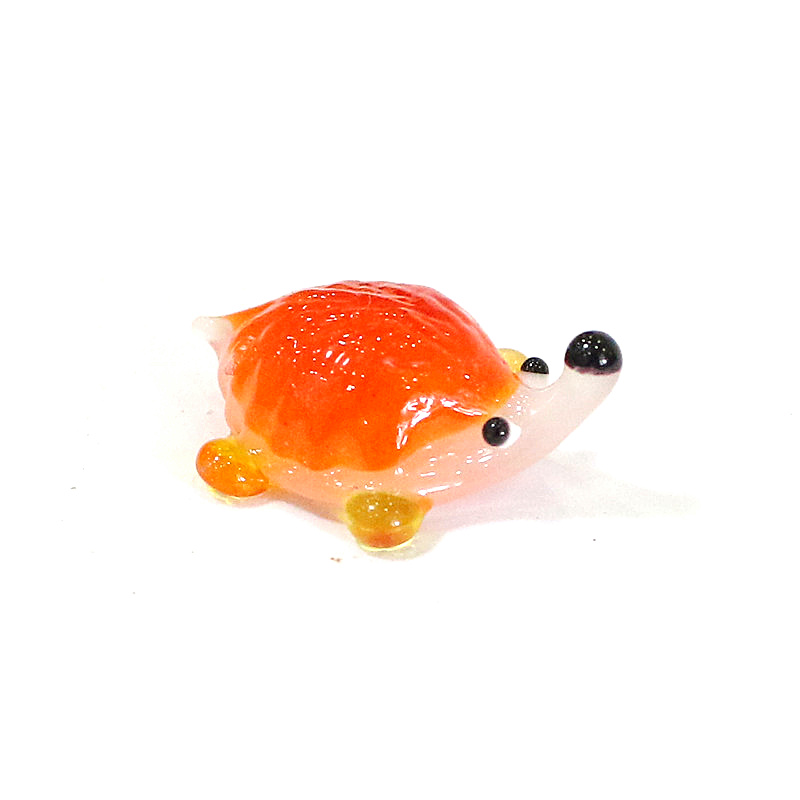 Handmade Mini Glass Hedgehog F - Japan Bonsai Garden のレビューと価格
