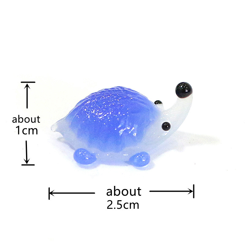 Handmade Mini Glass Hedgehog F - Japan Bonsai Garden のレビューと価格