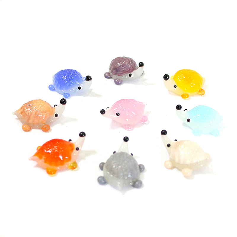 Handmade Mini Glass Hedgehog F - Japan Bonsai Garden のレビューと価格
