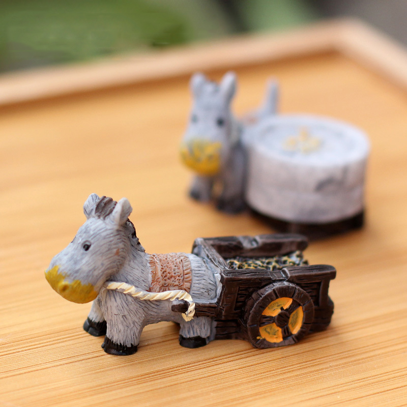 Animal Figurines Mini Donkey P - Japan Bonsai Garden のレビューと価格