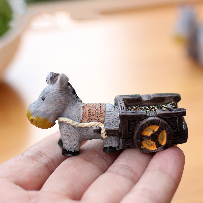 Animal Figurines Mini Donkey P - Japan Bonsai Garden のレビューと価格