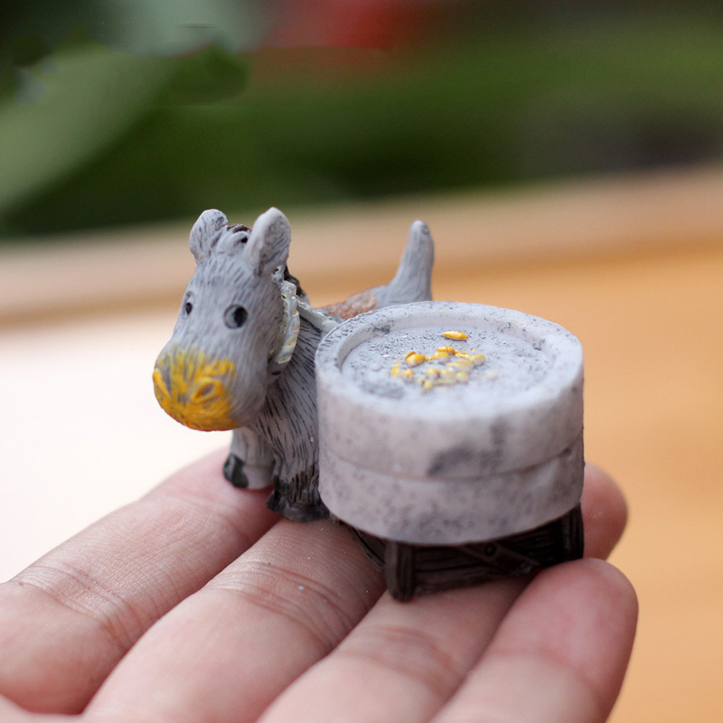 Animal Figurines Mini Donkey P - Japan Bonsai Garden のレビューと価格