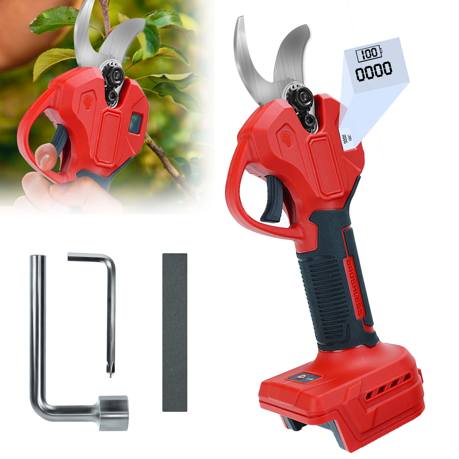30mm Brushless Electric Prunin - Bonsai Garden Tree のレビューと価格