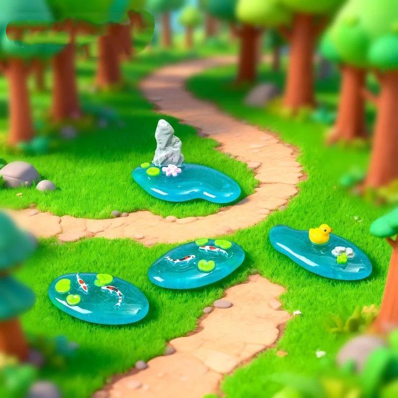 【MA】Mini Resin Pond Ornaments  - Bonsai Garden With Pond のレビューと価格
