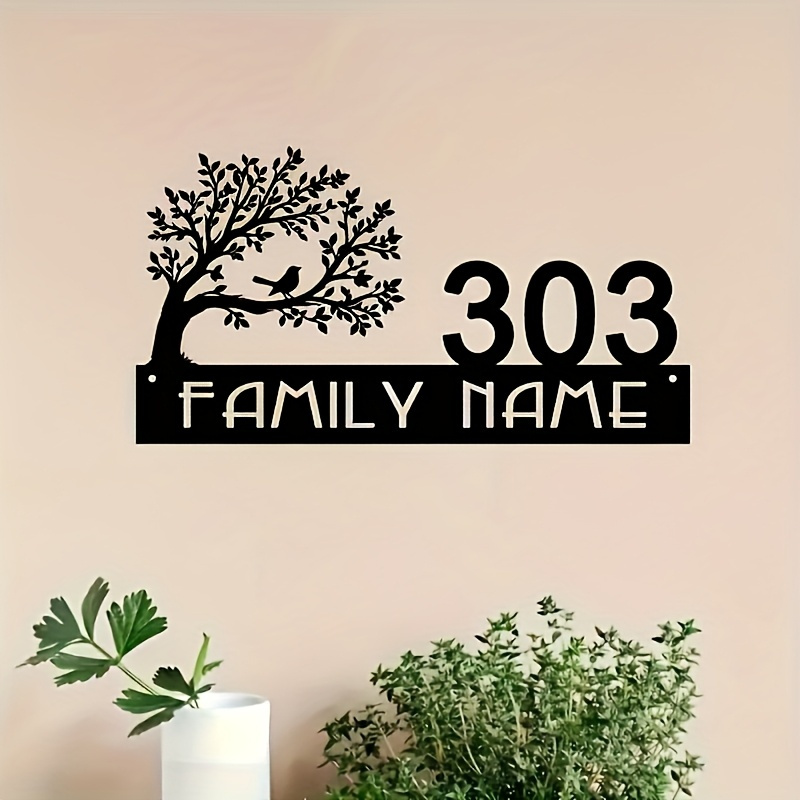 Custom Metal Address Sign with - Bonsai Garden Tree のレビューと価格