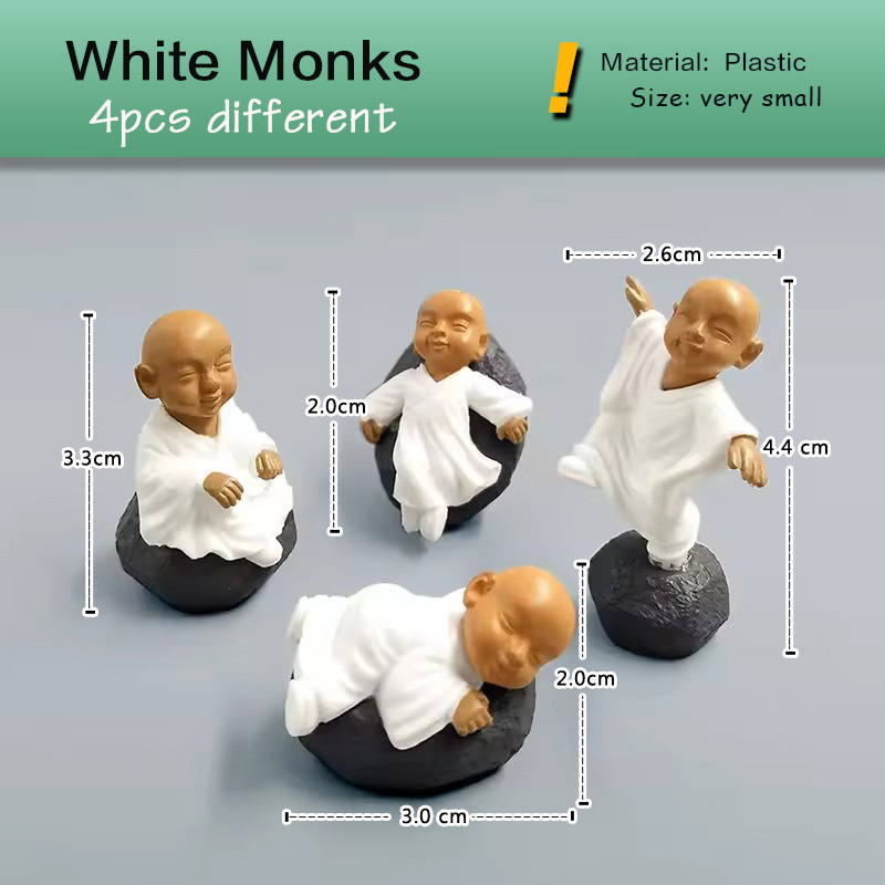 4pcs Chinese Kongfu Monk Minia - Japan Bonsai Garden のレビューと価格