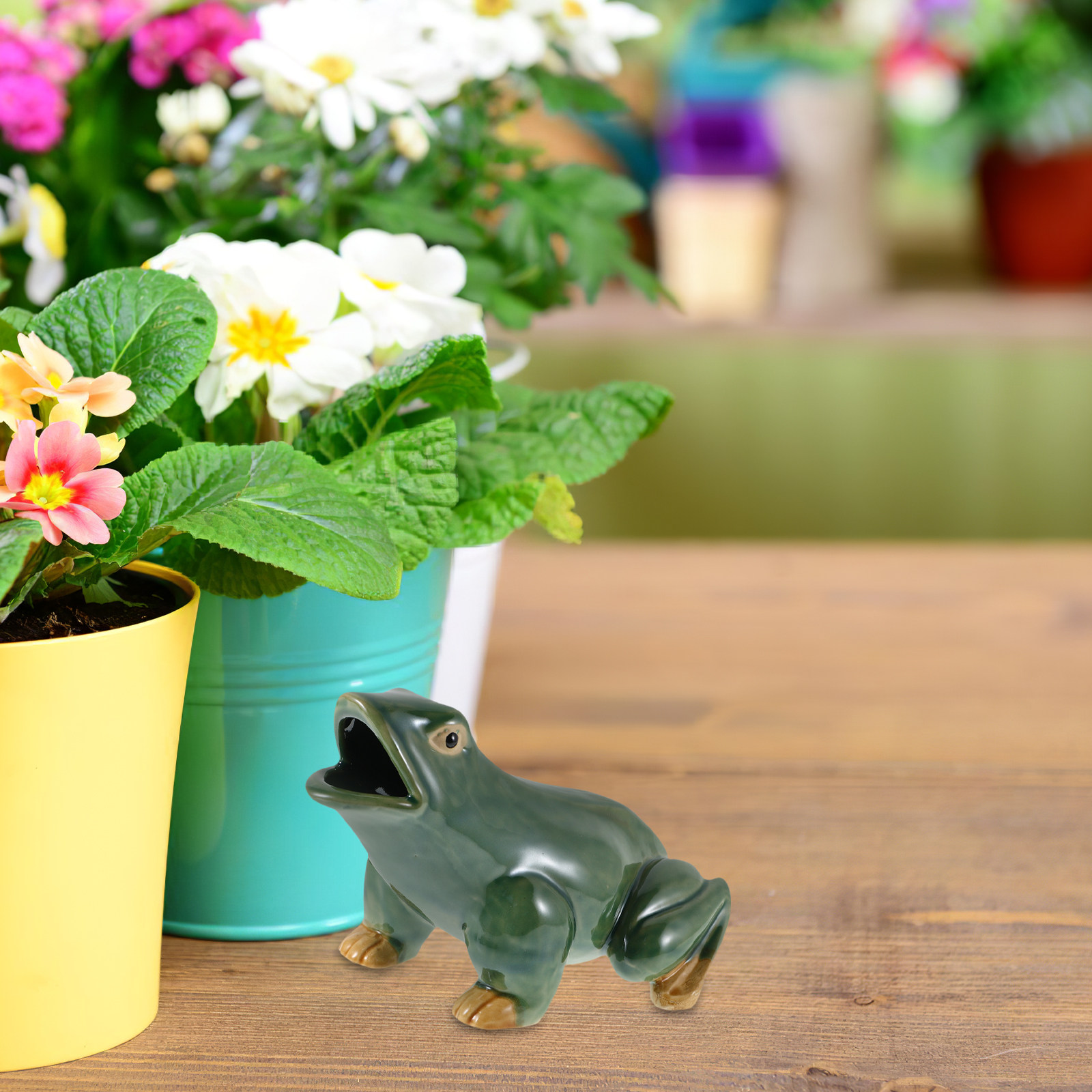 Ceramic Frog Open Mouth Water  - Bonsai Garden With Pond のレビューと価格
