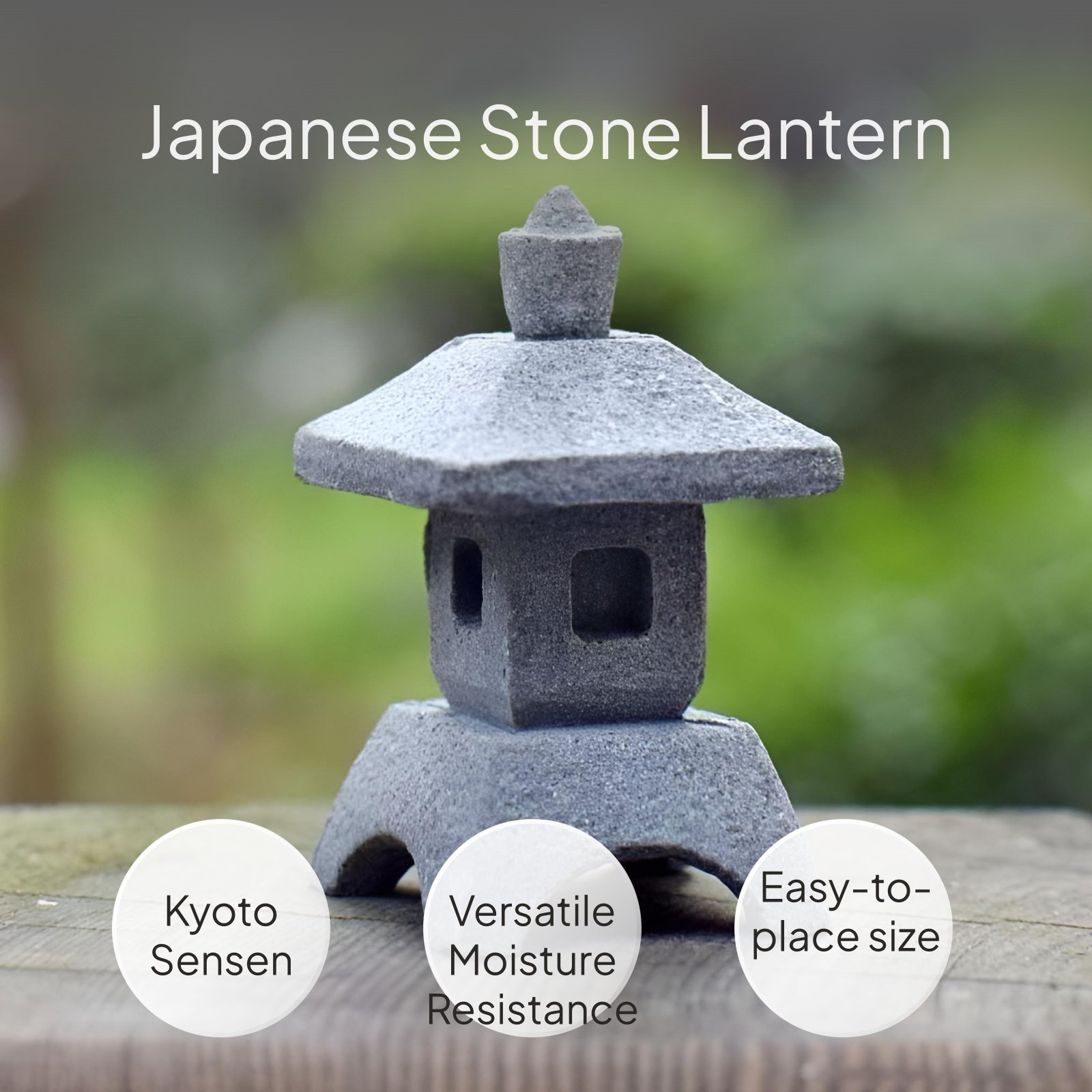 Japanese Sandstone Lantern Gar - Japan Bonsai Garden のレビューと価格