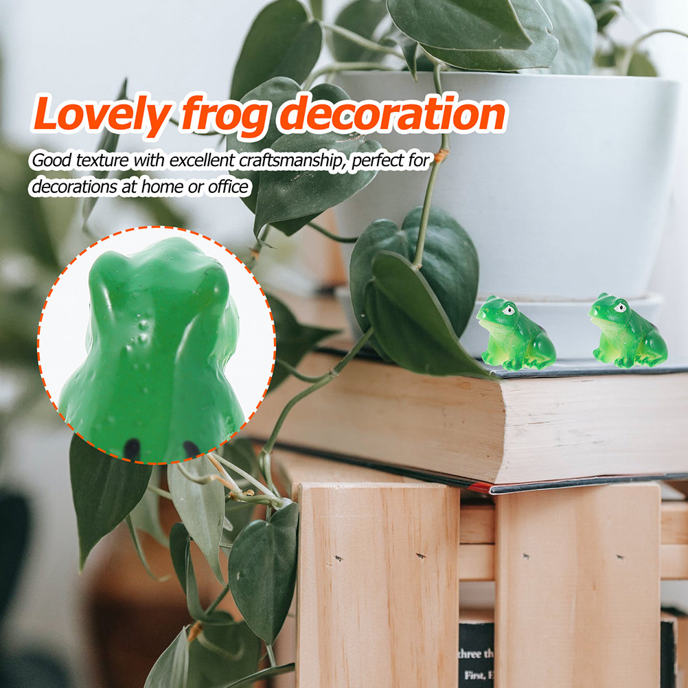 25Pcs Resin Frog Decor Miniatu - Bonsai Garden With Pond のレビューと価格