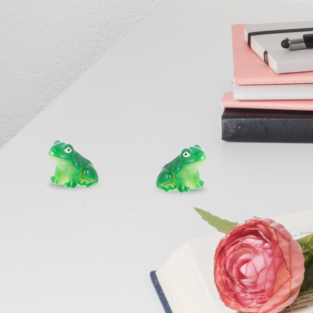 25Pcs Resin Frog Decor Miniatu - Bonsai Garden With Pond のレビューと価格