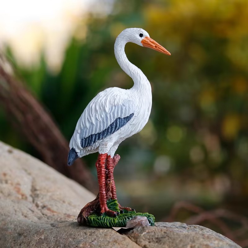 Mini Cute Egret Crane Resin St - Bonsai Garden With Pond のレビューと価格