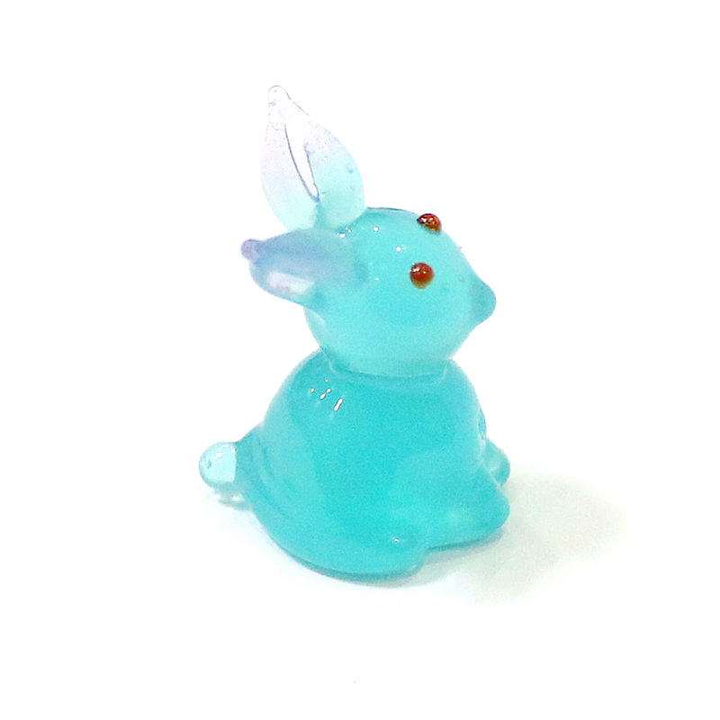 2pcs Mini Glass Bunny Figurine - Japan Bonsai Garden のレビューと価格