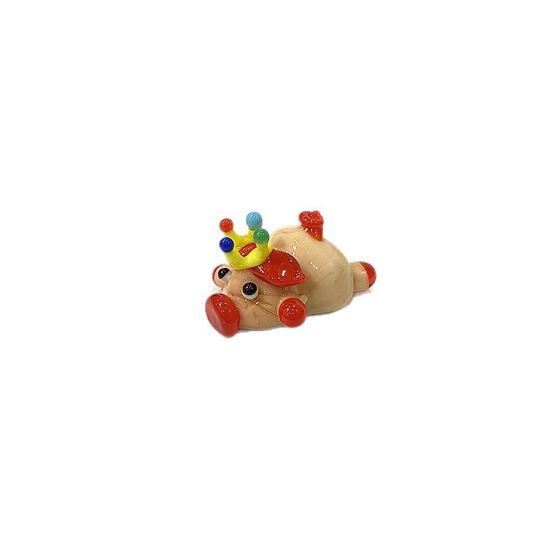 Cute Mini Glass Pig Figurine - - Japan Bonsai Garden のレビューと価格