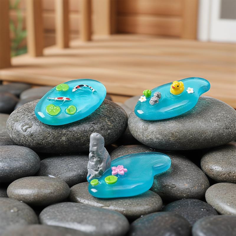 Mini Resin Pond Ornaments With - Bonsai Garden With Pond のレビューと価格