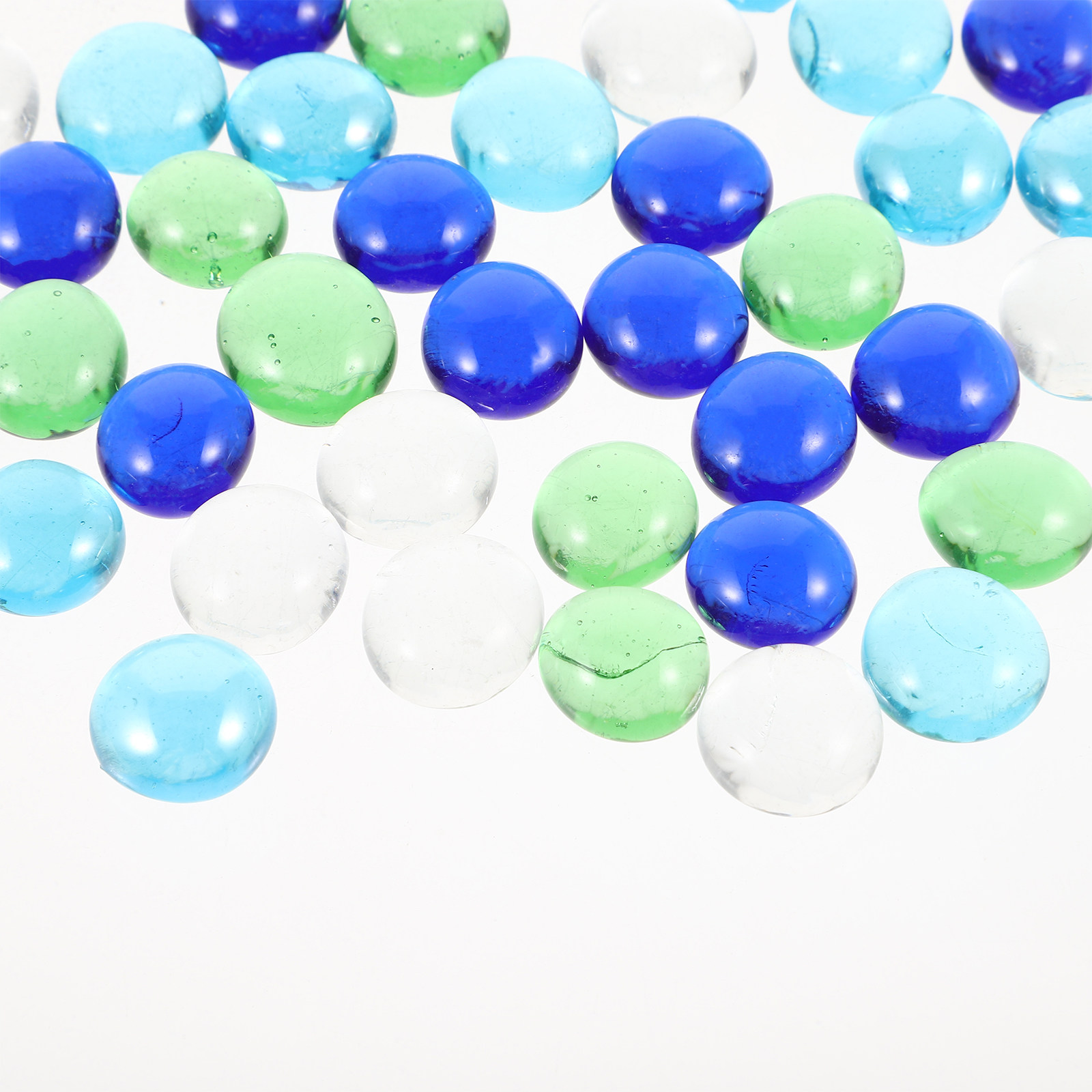 1Set Glass Beads Colorful Smoo - Bonsai Garden With Pond のレビューと価格
