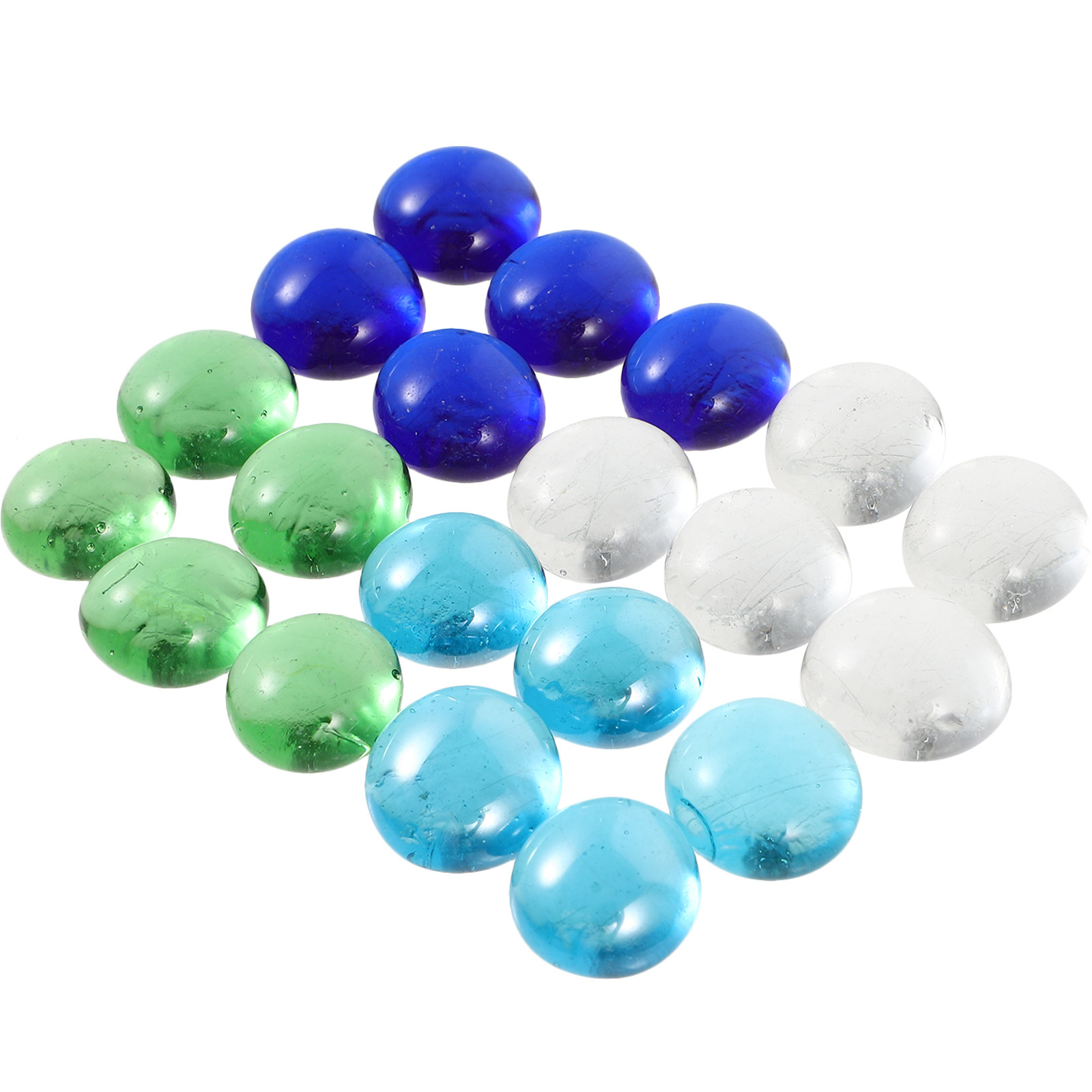 1Set Glass Beads Colorful Smoo - Bonsai Garden With Pond のレビューと価格
