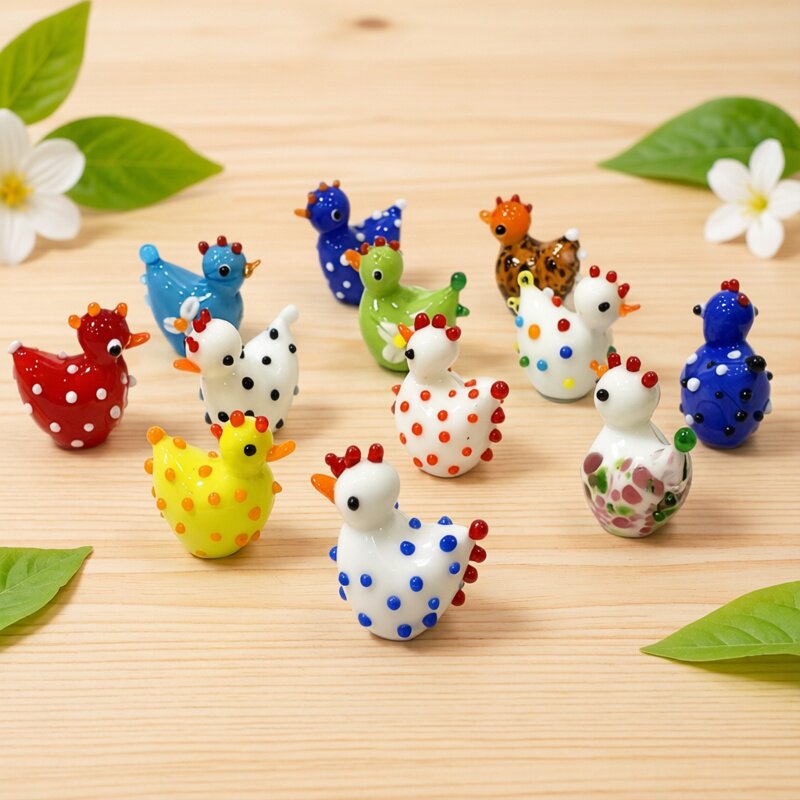 2PCS Handmade Cute Glass Chick - Japan Bonsai Garden のレビューと価格