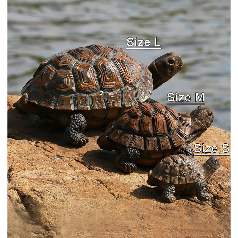 Cute Resin Tortoise Statue Out - Bonsai Garden With Pond のレビューと価格