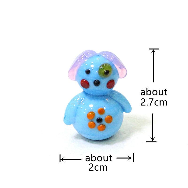 Cute Handmade Mini Glass Dog F - Japan Bonsai Garden のレビューと価格