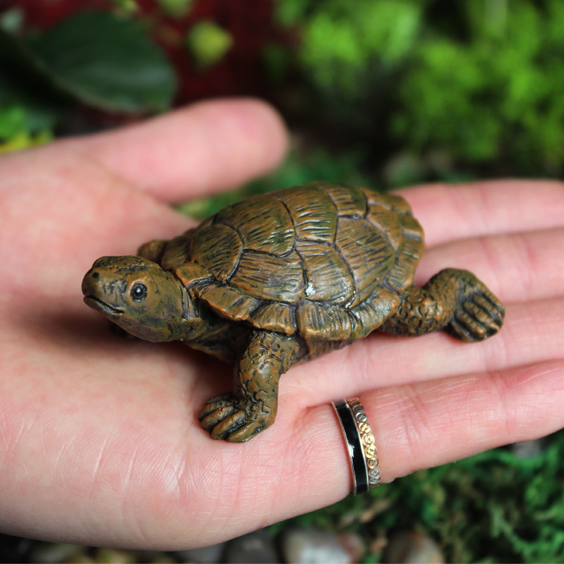 Little Turtle Model Resin Stat - Bonsai Garden With Pond のレビューと価格